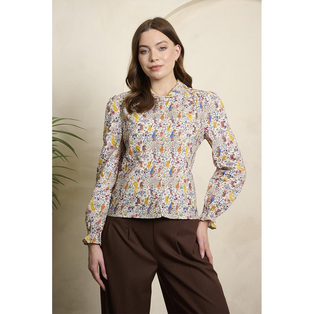 Banned - Star Winter Wonderland Blouse - Creme